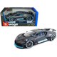 thumbnail image 1 of Auto de colección a escala 1/18 Bugatti Divo Bburago gris mate con detalles azules, 1 of 1