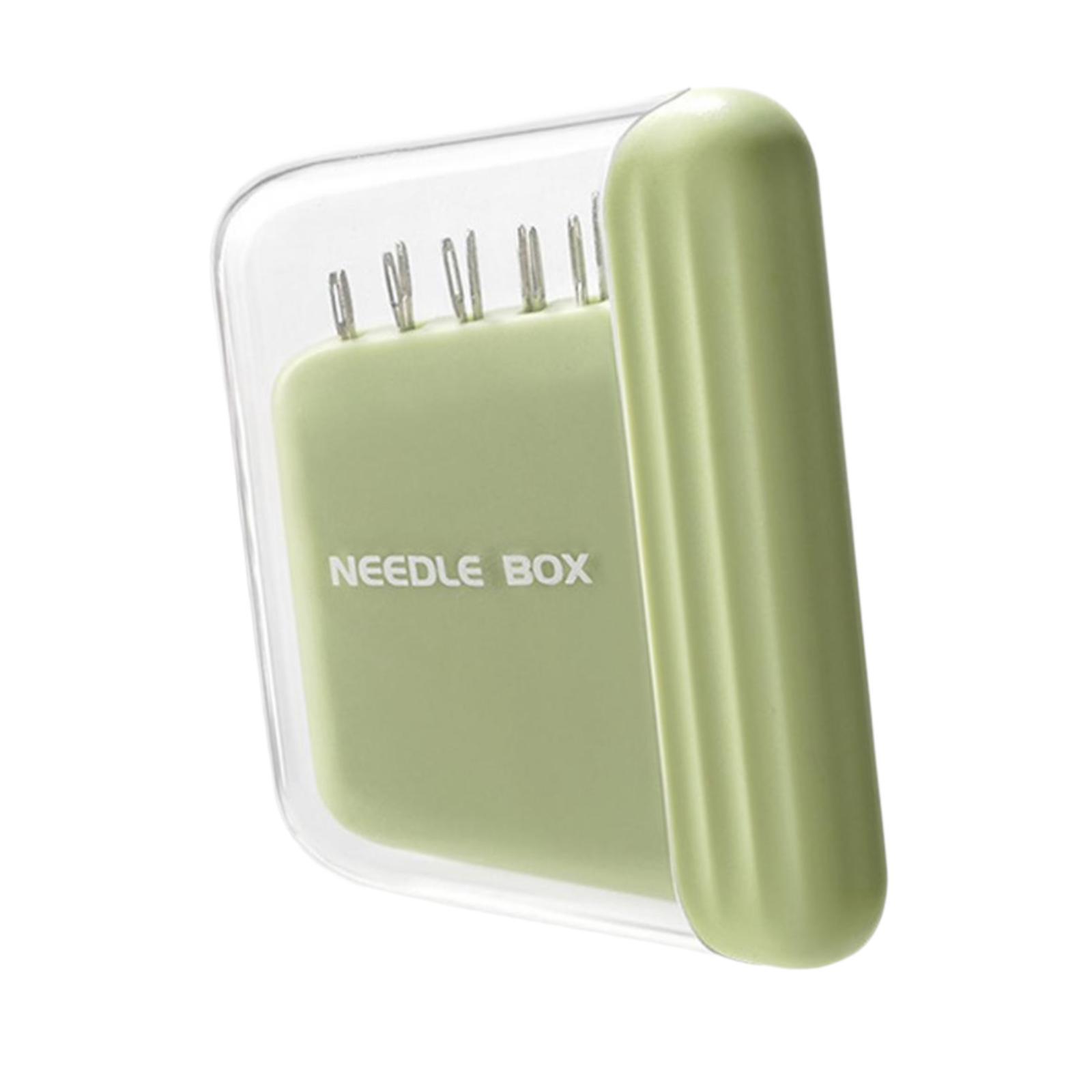 Magideal - Estuche Para Alfileres De Costura Portátil, Fácil De Transportar, Práctico Soporte Para Alfileres, Caja De Almacenamiento Para Acolchado A Mano, Manua Verde