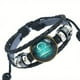 thumbnail image 5 of Luminous Twelve Constellation Artificial Gemstone Bracelet ,Beaded Rope PU Leather 12 Constellation Woven Bracelet, 5 of 5