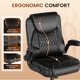 thumbnail image 3 of Silla de Oficina GTPLAYER de Cuero con Reposabrazos Abatibles y Diseño Ergonómico, 3 of 8