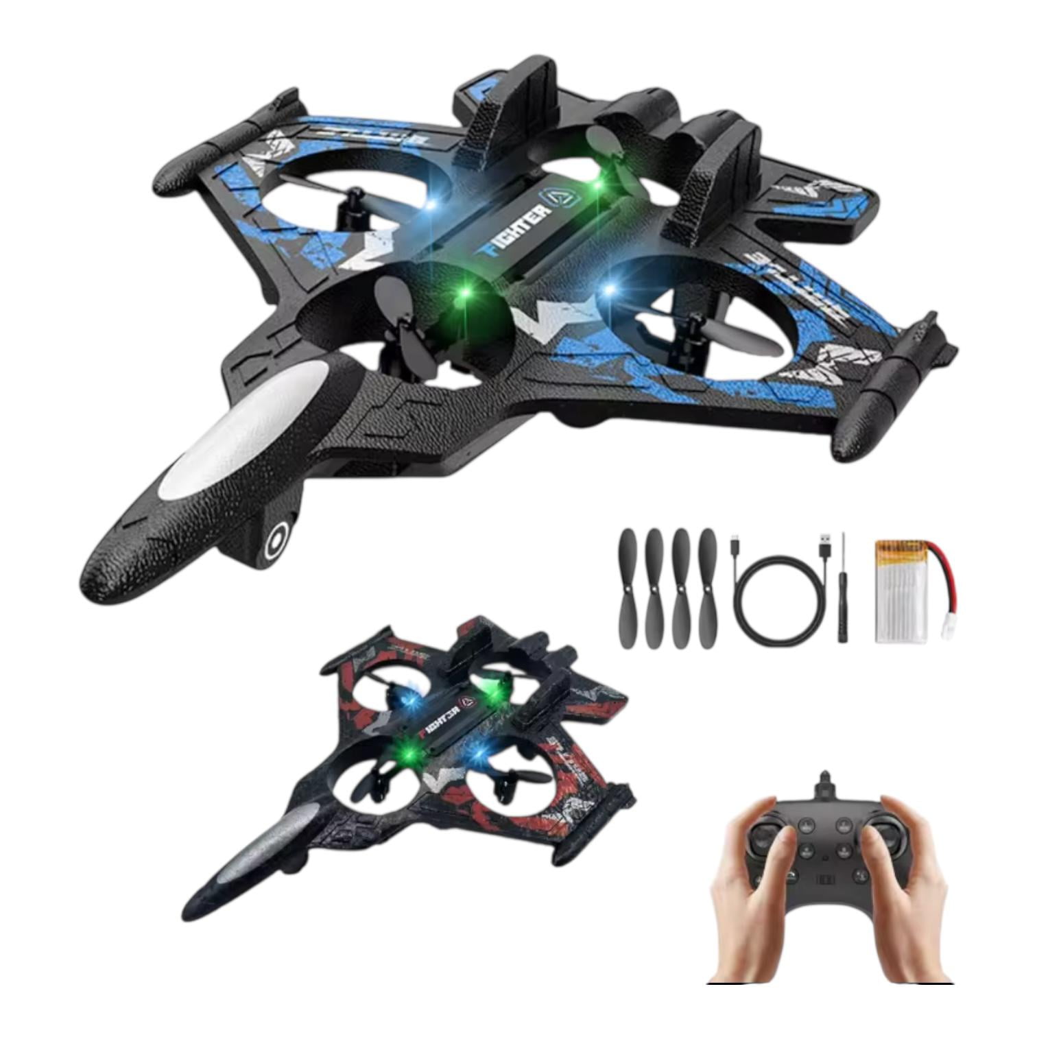 Soloferta - Juguete Avión A Control Remoto Eva Resistente Negro