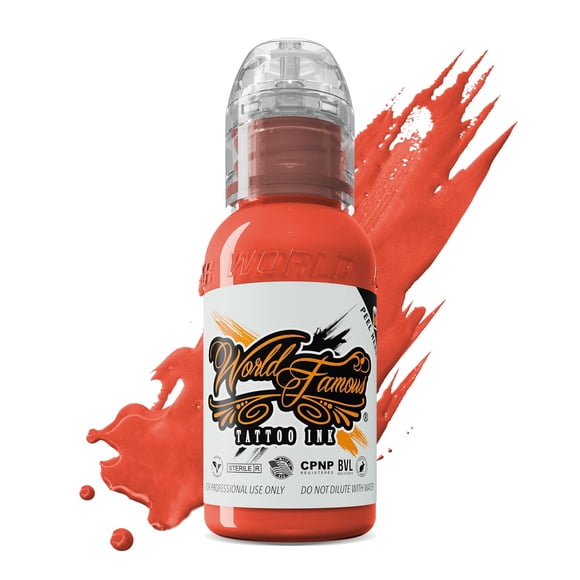 Tinta de tatuaje mundialmente famosa Bora Bora Peach, 30 ml, vegana, no tóxica
