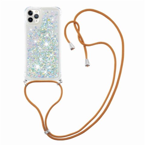 Funda Foxdock Para Iphone 11 Pro Max Con Cuerda Ajustable, Brillo Líquido, Protección Antigolpes Y Lente – Ideal Para Regalo