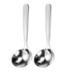thumbnail image 1 of Juego de 2 cucharones pequeños de acero inoxidable para salsa, cucharas y cubiertos con acabado pulido., 1 of 5