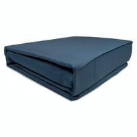 Zahr - Juego De Sábanas Marina Lisa 2 Plazas Azul Marino