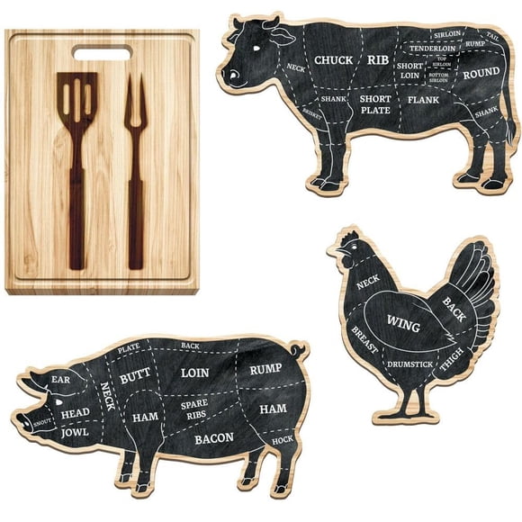Recortes Beistle BBQ impresos por ambos lados, tamaño 18-23 cm