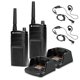 thumbnail image 1 of Paquete de 2 radios bidireccionales Motorola RMU2040 in situ con auriculares, 1 of 6