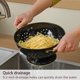 thumbnail image 3 of Colador BeFare 2 unidades 3 qt y 5 qt negro metálico para cocina, 3 of 7
