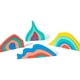 thumbnail image 4 of Four Elements Building Blocks Jigsaw Puzzle, Four Elements Early Education Cognitive Jigsaw Puzzle Board, Children's Educational Building Toys, Wooden Toys Step Roman Building Blocks, 4 of 4
