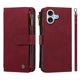 thumbnail image 2 of Funda Cartera para iPhone 17 con Cremallera y Ranuras, Rojo, 2 of 6
