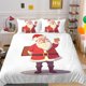 thumbnail image 1 of Christmas Gifts Santa Claus Quilt Duvet Cover Set Doona Cover3-Piece Bedding Set, 1 of 4