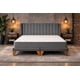 thumbnail image 2 of Cama Europea 2 Plazas Lineal Gris Oscuro Lino Premium con Colchón | Base Dividida y Respaldo Alto, 2 of 4