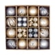 thumbnail image 2 of Juego De 44 Piezas De Adornos De Bolas Navide?as DIY Para Aniversario, Oficina, Restaurante, Color Gris Champán Dorado, 2 of 5