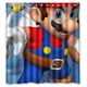 thumbnail image 1 of Cortina de ducha de Super Mario, diseño de dibujos animados, con ganchos, tamaño 66 x 72 pulgadas, 1 of 3