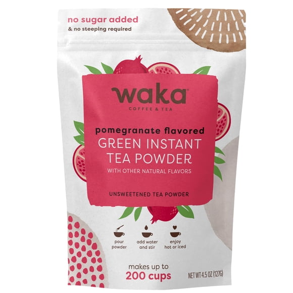 Té Verde Instantáneo Waka Coffee sabor Granada 127 g sin azúcar
