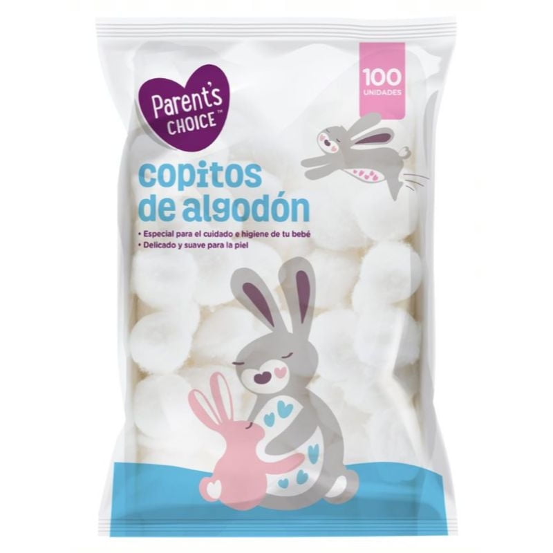 Copos De Algodón 100 Un Parent's Choice
