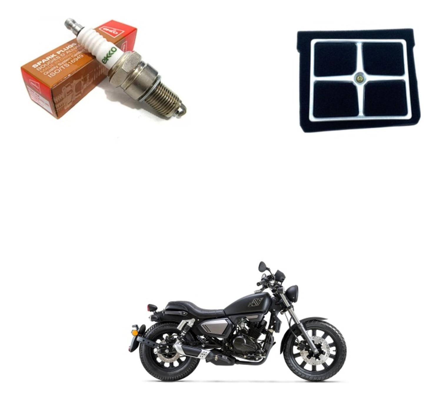 Genérico - Kit Mantencion Keeway K-Light 202 / Filtro Original + Bujia Negro