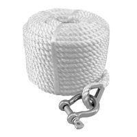 Ioensy - Cuerda De Anclaje De Nailon Trenzado Doble, Línea De Anclaje Para Barco, Canoa, Muelle, Canotaje, Camping, 9Mm, 23 Metros