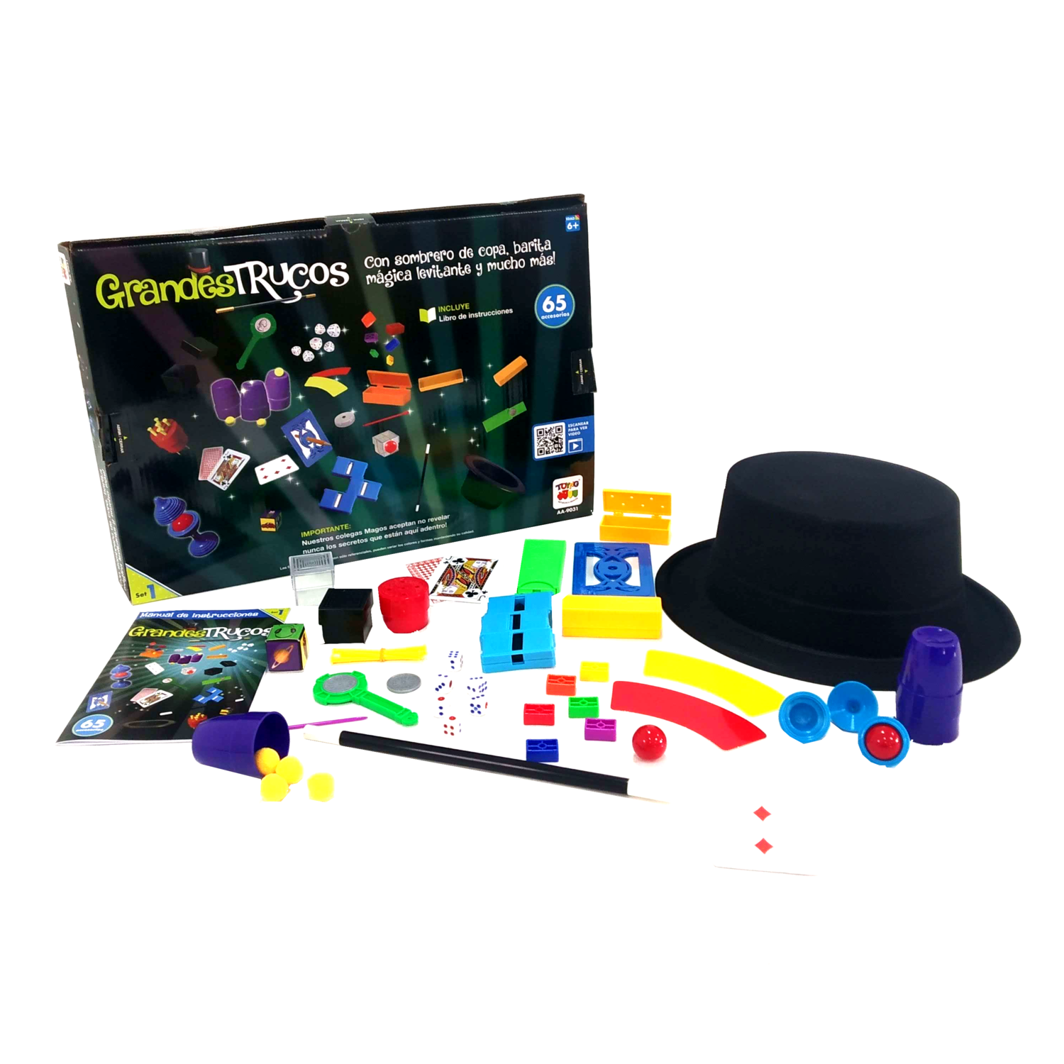 Juego de Magia Grandes Trucos Set 1 (65 Accesorios) - Toyng