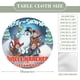 thumbnail image 2 of Frosty el muñeco de nieve-theme Fitted Round Tablecloths Elastic Edged Table Covers Waterproof Table Cloth for Kitchen Holiday Party Tables Decor 150cm, 2 of 6