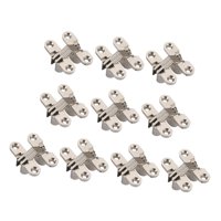 Magideal - Bisagra Invisible Bisagra De Puerta Oculta Bisagras De Puerta De Aleación De Zinc Livianas Y Resistentes Para Puerta De Dormitorio Puerta Plegable Plata Pesada