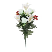 Genérico - Ramo Floral Artificial Lirios Capullos Silvestres Adorno Jhn