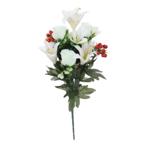 Genérico - Ramo Floral Artificial Lirios Capullos Silvestres Adorno Jhn