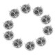 thumbnail image 4 of 10 Piezas De Metal Búho DIY Pulsera Conector Espaciador Encanto Cuentas Plata, 4 of 5