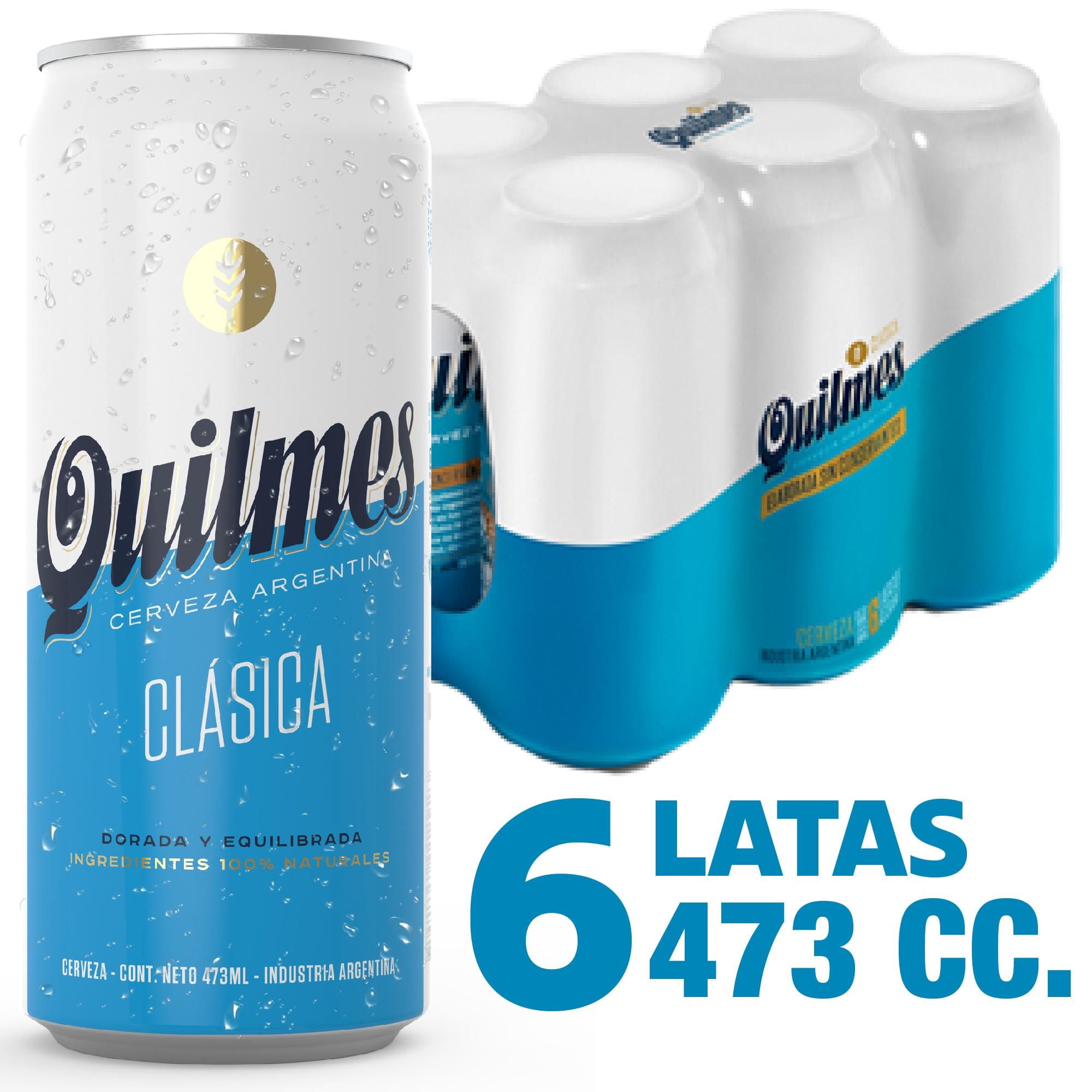 Cerveza Lata Lager 6 Un Quilmes