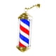 thumbnail image 3 of Letrero de barbería con luz de poste, ideal para salón de belleza, impermeable, clásico, lámpara de pared, luz giratoria para interior, salón de belle 40 rojo azul blanco, 3 of 5