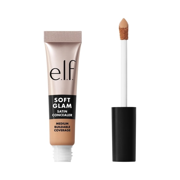 Corrector e.l.f. Soft Glam Satin, cobertura media, 21 luces
