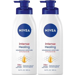 Loción Corporal Nivea Intense Healing 72H Hidratante 500 Ml X2