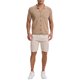 thumbnail image 2 of INSPIRE CHIC Camisa de punto para hombre de regreso a clases con botones, manga corta, ligera, casual, de verano, polo tejido, talla L, beige, 2 of 6
