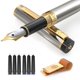 thumbnail image 1 of Pluma estilográfica Dryden Designs, punta mediana de 0,5 mm con 6 cartuchos de tinta, 1 of 9