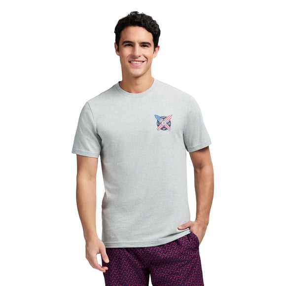 Camiseta IZOD Saltwater Short Short Graphic para Hombre - Gris