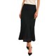 thumbnail image 4 of INSPIRE CHIC Falda de Encaje Floral para Mujer con Volantes en el Dobladillo, Cintura Alta, Falda Midi de Cóctel M Negra, 4 of 6