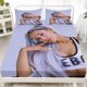 thumbnail image 1 of 3pcs Ariana Grande Cartoon St. Patrick's Day Fitted Sheet Set Printed All-Season Bedding with 1 (Excluding Inserts), 1 of 1