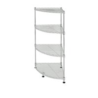 Topmarket - Estante Cromado Esquinero 4 Niveles 35X35X80 Cm
