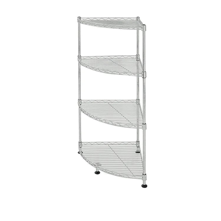 Topmarket - Estante Cromado Esquinero 4 Niveles 35x35x80 Cm