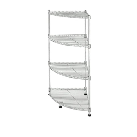 Topmarket - Estante Cromado Esquinero 4 Niveles 35X35X80 Cm