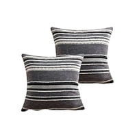 Parati - Juego De 2 Fundas De Cojines Diseño Chenille Lineas Mandala A1