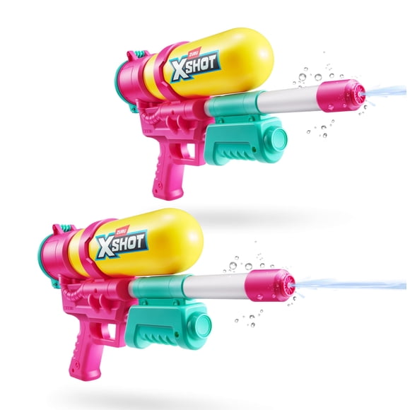Pistola de Agua XSHOT Water Blaster Paquete de 2, 750 ml, Alcance de 10 m