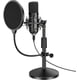 thumbnail image 1 of Microfono USB YOTTO 192KHZ/24BIT con filtro pop, soporte y suspensión para PC, podcast, streaming, YouTube, gaming, grabación, 1 of 2