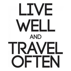 Rienda Libre Graphics - Decomural Live Well Travel Often Inspirational Ws-44205