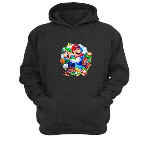 Polerón Canguro Plomero Rojo Gris Oscuro Talla Xs Unisex