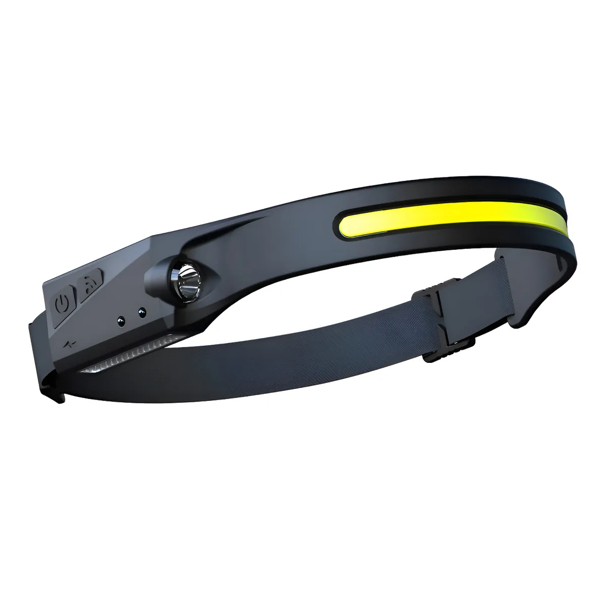 Genérico - Linterna Frontal Recargable Foco Cabeza Led + Sensor Blanco