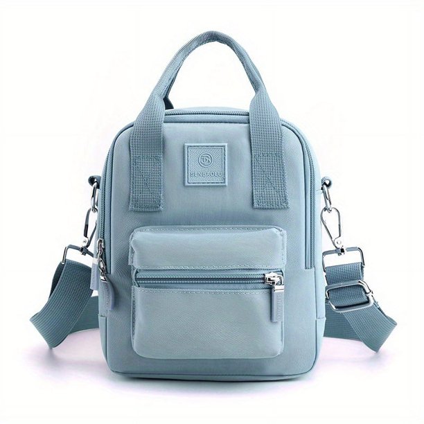 Small Handheld Backpack, Nylon Waterproof Durable Lightweight School Backpack, Fashion Travel Commuter Bag