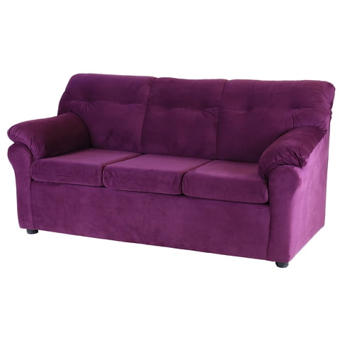 Muebles Altiro - Sofá Mateo 3 Cuerpos - Tela Felpa Lila