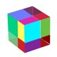 thumbnail image 1 of Cubo de colores CMY ZhuoChiMall de 80 mm acrílico, 1 of 9