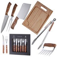 Set Parrilla 14 Piezas Acero Inoxidable Arthome Par49